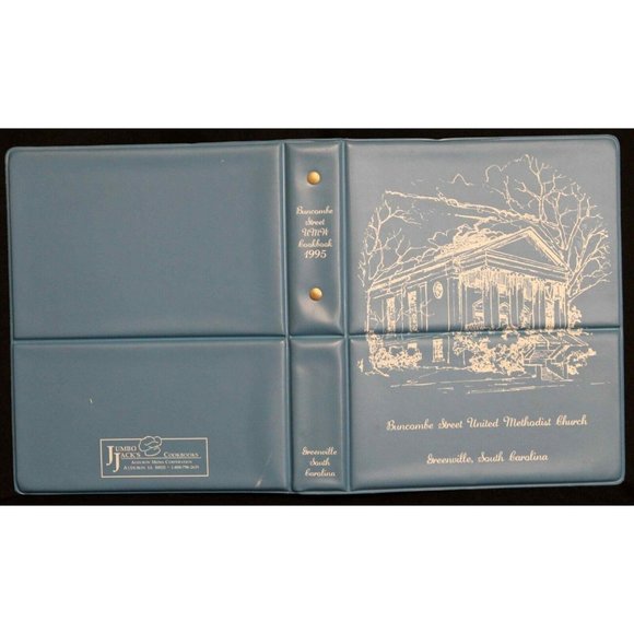 Vtg 1995 Bunchombe Street Methodist Church Cookbook Binder Greenville SC Ladies - Picture 3 of 6